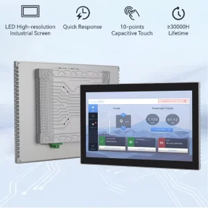 Touchwo 15.6” Embedded Industrial Panel PC with Touchscreen 1920x1080P Fanless 512GB 1TB Storage