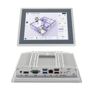 Touchwo 17” Industrial Panel PC 5 4 Fanless with Finger Capacitive Touchscreen Win10 Android Linux OS