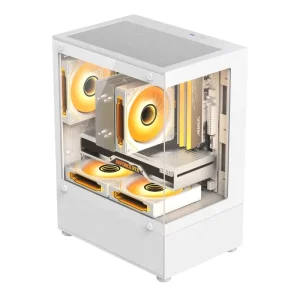 U01 1W Tempered Glass Side Panel Computer Case MICRO ATX Mid Tower PC Gaming Chassis