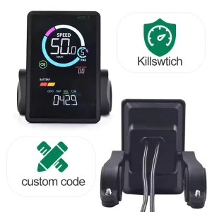 UART2 Electric Bicycle Computer LCD Display Waterproof Speedometer Odometer Multi-Function