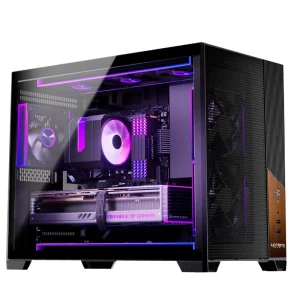 UC03 High Airflow Mesh Gaming PC Case Tempered Glass 400mm GPU Micro ATX Dual SSD HDD