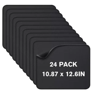 US Warehouse Mouse Pad Gaming Mouse Pads for Desk Pad With Stitched Edge Black Mousepad Computers Laptop Mouse Mat