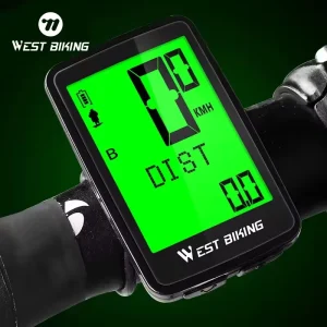 USB Rechargeable Bike Computer Digital IPX7 Wireless Bicycle Computer 5 Languages Mount