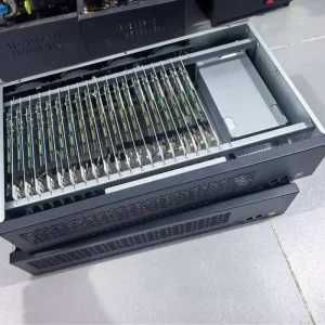 Ultra Quiet 20 Ports Phone Farm Chassis Android Device Rack Phone Farm Motherboard Cluster Controller Box for App Testing