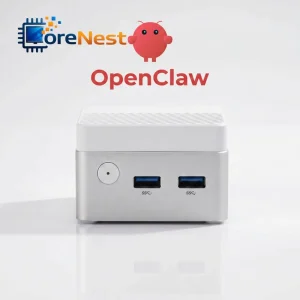 Ultra Small Mini PC Intel N95 LPDDR5 Portable Educational Desktop PC with 8GB RAM Dual LAN for Students