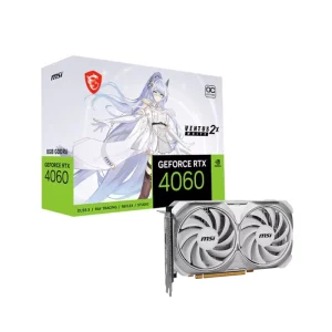 Used M S I RTX 4060 VENTUS 2X WHITE 8G OC Gaming Graphics Card PC GPU Gaming Video Card
