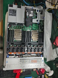 Used R640 1U Barebone Rack Server with 8SFF, H730P Mini, Dual 750W Power Supplies, Dual Heatsinks, and 2x PCI