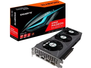 Used Radeon RX 6600 XT EAGLE 8GB GDDR6 Desktop Graphics Card with Fan Cooling