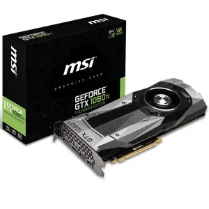UsedMSI GeForce GTX 1080 Ti Founders Edition Gaming Graphics Card with 3584 Units Cores11GB GDDR5X Memory