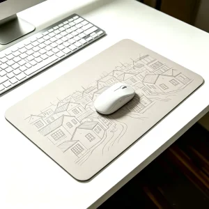 Velvet-Finish Anti-Slip Custom PVC Mouse Pad Desktop Mat for Audit Room