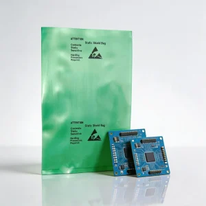 Virgin Polyethylene Film Heat Sealable Open End Anti Static Poly Bags to Safeguard Electronic Components From Static Buildup