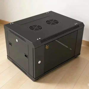 Wall Mount Server Cabinet IEC297 2 SPCC Cold Rolled Steel Customized Size Network Rack IP20 Protection 100kg Static Load LE OEM