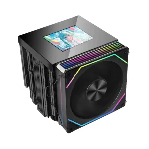 Wanmsile Desktop 4U Server Laptop CPU Cooler for Computer Case Fluid Bearing Aluminum Heatsink 36CFM Airflow Full Spectrum LED