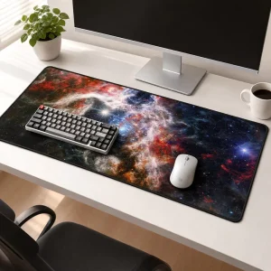 Washable Waterproof Mouse Pad Non Slip Rubber Base with Stitched Edges for Home Office Gaming and Desk Mat