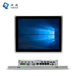Waterproof 15 Inch LCD Industrial All in One PC Intel I5 J6412 5 LAN RS232 Touch Screen Fanless Panel PC Windows 7 DDR4 YENTEK