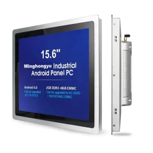 Waterproof 15.6 Inch Resistive Capacitive Touch Screen Panel Pc with Android 11 Embedded Industrial All in One Design