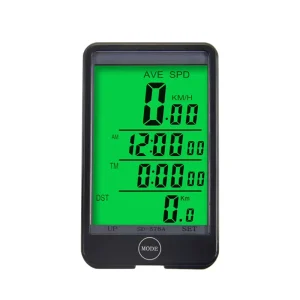 Waterproof Backlit Bicycle Odometer and Cycling Computer with Two Modes