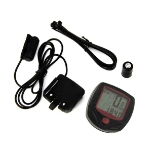 Waterproof Bicycle Computer with LCD Digital Display, Mileage Speedometer and Stopwatch