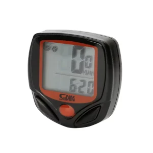 Waterproof Bicycle Computer with LCD Digital Display, Odometer, and Cycling Stopwatch
