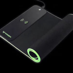 Waterproof Customised RGB Large Gaming Mouse Pad with Wireless Charging Non Slip Rubber Base Sublimation Printed Ready to Ship