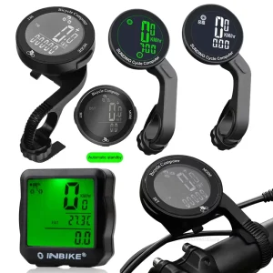 Waterproof Digital Bicycle Odometer and Speedometer Wired Wireless Bike Computer with LCD Screen and Stopwatch for MTB and Road Bikes