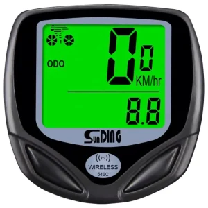 Waterproof LED 546C Wired Bike Computer Cycle Odometer Auto Wake-Up Wireless Bike Computer