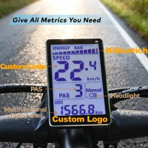 Waterproof LED Digital Bicycle Speedometer Odometer Wired E-Bike Cycling Computer with Backlight