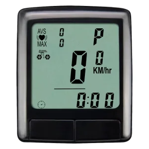 Waterproof Wired Bike Odometer and Computer with Heart Rate, LCD Display, BC221, IPX6