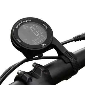 Waterproof Wireless Bicycle Computer with LCD Screen, Odometer and Speed Meter