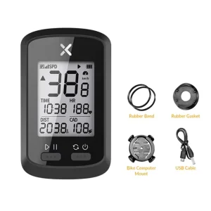 Waterproof Wireless GPS Speedometer for Road Bikes with Bluetooth ANT+