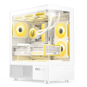 White ATX Full Tower Gaming PC Case with 360mm Cooler Support