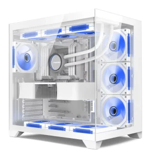 White Full Tower Metal PC Case USB 3.0 ATX M-ATX Mini ITX Gaming Chassis