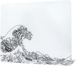 White Hard Glass Gaming Mouse Pad for Gaming Mat 410mm*310mm with Improved Precision and Speed