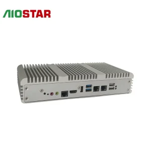 White Housing Fanless Embedded DDR4 16G Intel Skylake U I3 I5 I7 6th Gen CPU Mini PCIE+2*RJ45 LAN Industrial Computer Stock