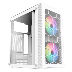 White Micro ATX Desktop PC Case