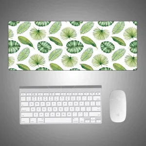 Wide Coverage Gaming Mouse Mat Stitched Edge Water-Repellent Non-Slip Rubber Desk Pad for Computer Workstation