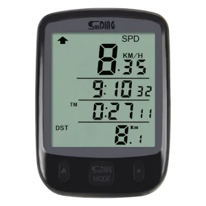 Wired Bicycle Computer with Backlight, Overspeed Reminder, and Waterproof Design
