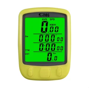 Wired Bicycle Computer with Backlight and Overspeed Reminder Waterproof Stopwatch