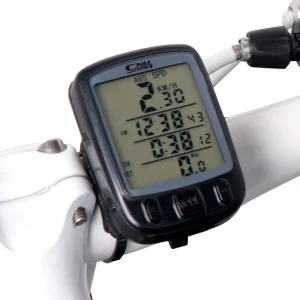 Wired Bicycle Speedometer and Odometer with Stopwatch, LCD Backlight, and Auto Clear