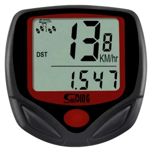 Wired Bike Computer Speedometer with Speed Sensor, MPH Display, and Rainproof Design