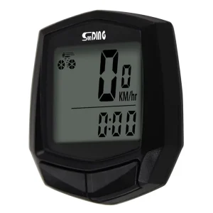 Wired Cycling Computer with Rainproof LCD Screen
