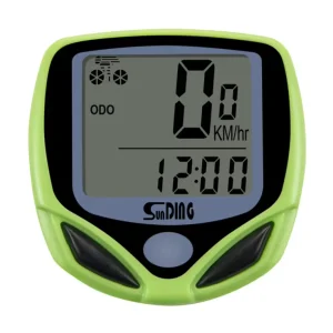 Wired Waterproof Bike Computer Odometer with Speed Sensor, MPH Display, and Rainproof Design