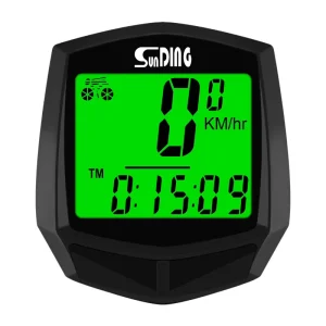 Wired/Wireless Waterproof Bicycle Speedometer Odometer with LCD Display and Clock