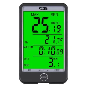 Wireless Bicycle Computer Speedometer Cycling Odometer Cycle Meter Tracker MPH Outdoor Exercise Rainproof