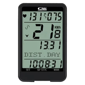 Wireless Bike Computer with Wireless Heart Rate Monitor Waterproof