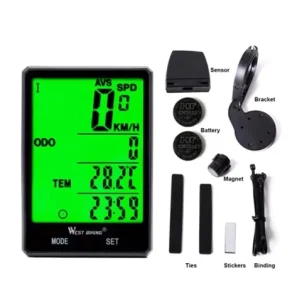 Wireless Bike Cycling Computer Stopwatch Waterproof Speedometer Odometer Bicycle Speed Counter