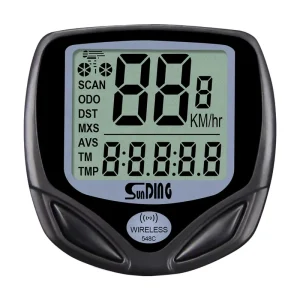 Wireless Cycling Computer Backlight Bike Speedometer Portable LED Screen