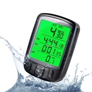 Wireless Multi Function Bicycle Speedometer Noctilucent Waterproof SD 548C Odometer LCD Display Exercise Bike Computer