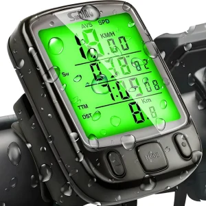 Wireless Multi-Function Bicycle Speedometer SD-548C Waterproof Odometer with LCD Display
