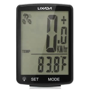 Wireless Multifunction Bicycle Computer with LCD Display, Speedometer, Odometer, and IPX6 Waterproofing